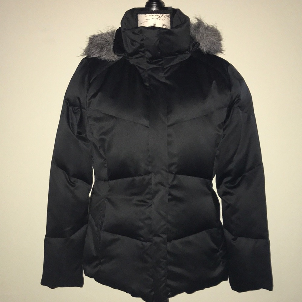CALVIN KLEIN FAUX-FUR DOWN PUFFER COAT